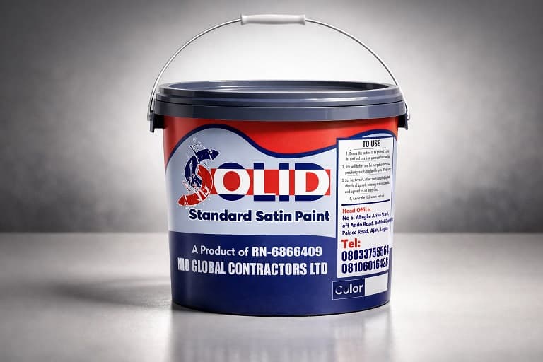 Satin Plus Paint 4 Litres – Enhanced Durability & Smooth Finish in Ajah, Lagos